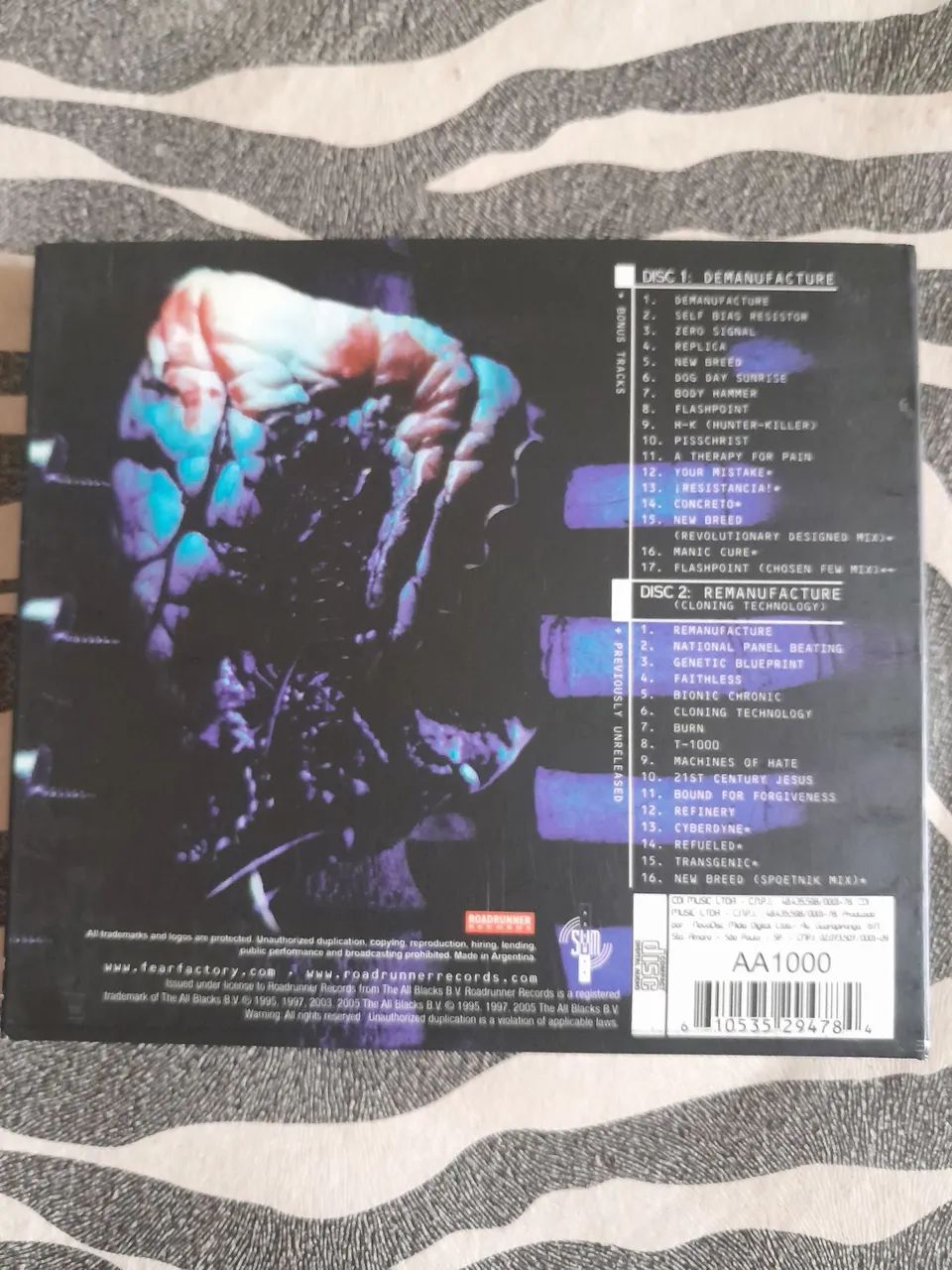 Cd digipack duplo  - Fear Factory - Demanufacture - Foto 3
