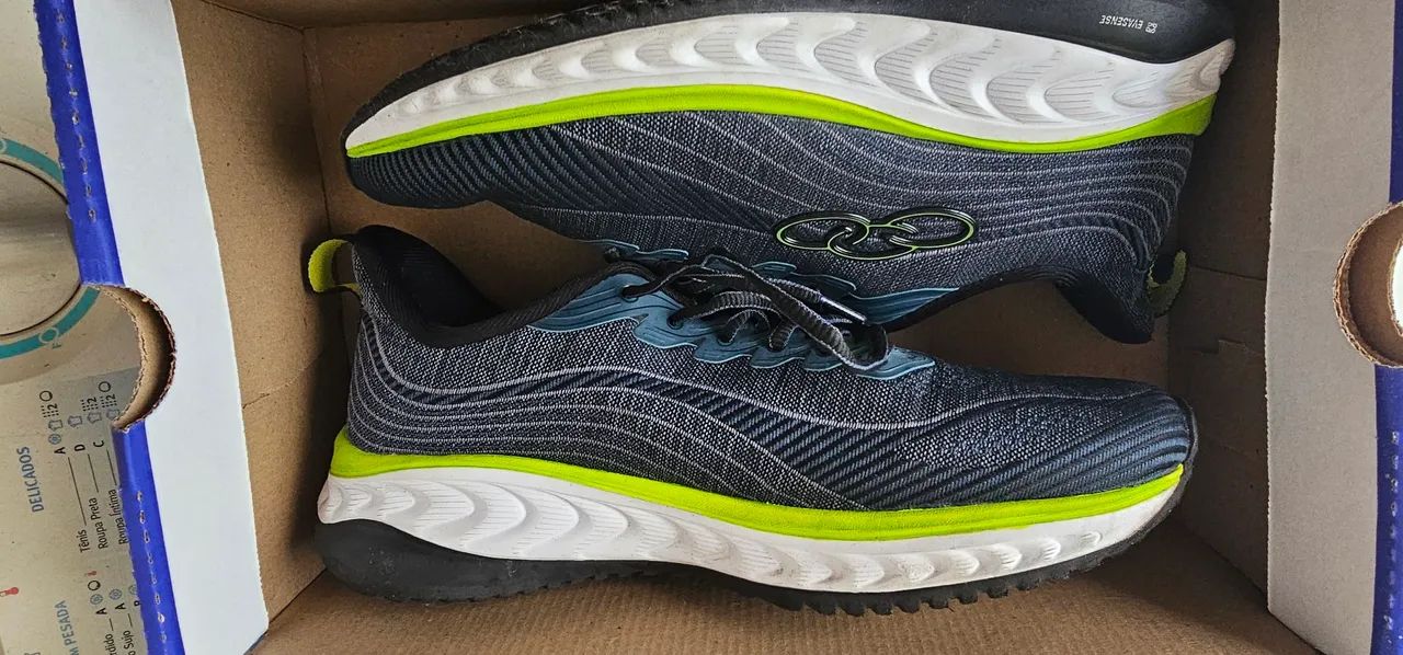 Tênis Olympikus Masculino Azul/Verde - Conforto e Estilo - Foto 2