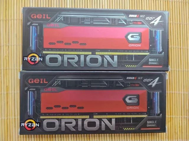 (NOVO) Memória DDR4 Geil Orion, 2x16GB (32GB), 3200MHz, Red - Foto 3
