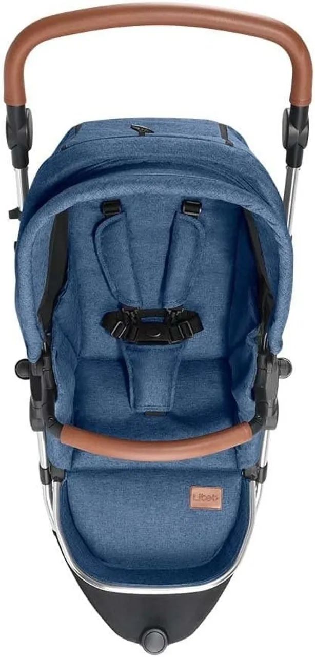 Carrinho de Bebê - Litet  -  Jet 3 Rodas - Azul - Bb681 - Foto 5