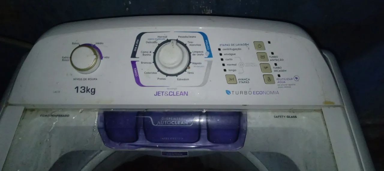 Máquina de Lavar Roupa 13kg Electrolux Jet&Clean
