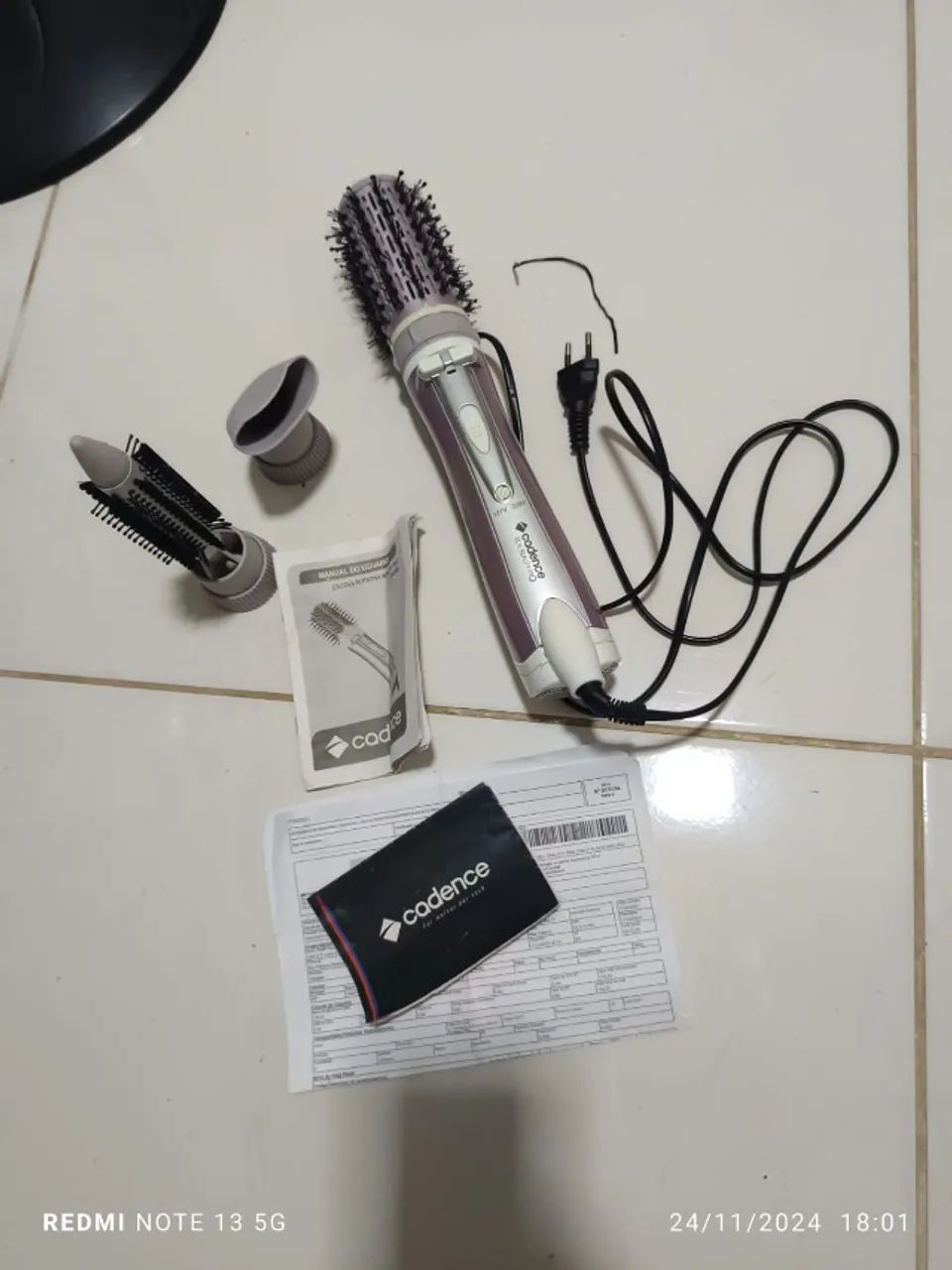 Escova Secadora Rotativa Cadence Real Beauty 4 Em 1 Bivolt - Foto 3