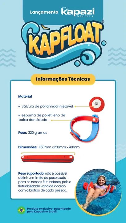 Cadeira Flutuante Para Piscina - Kapfloat - Foto 3