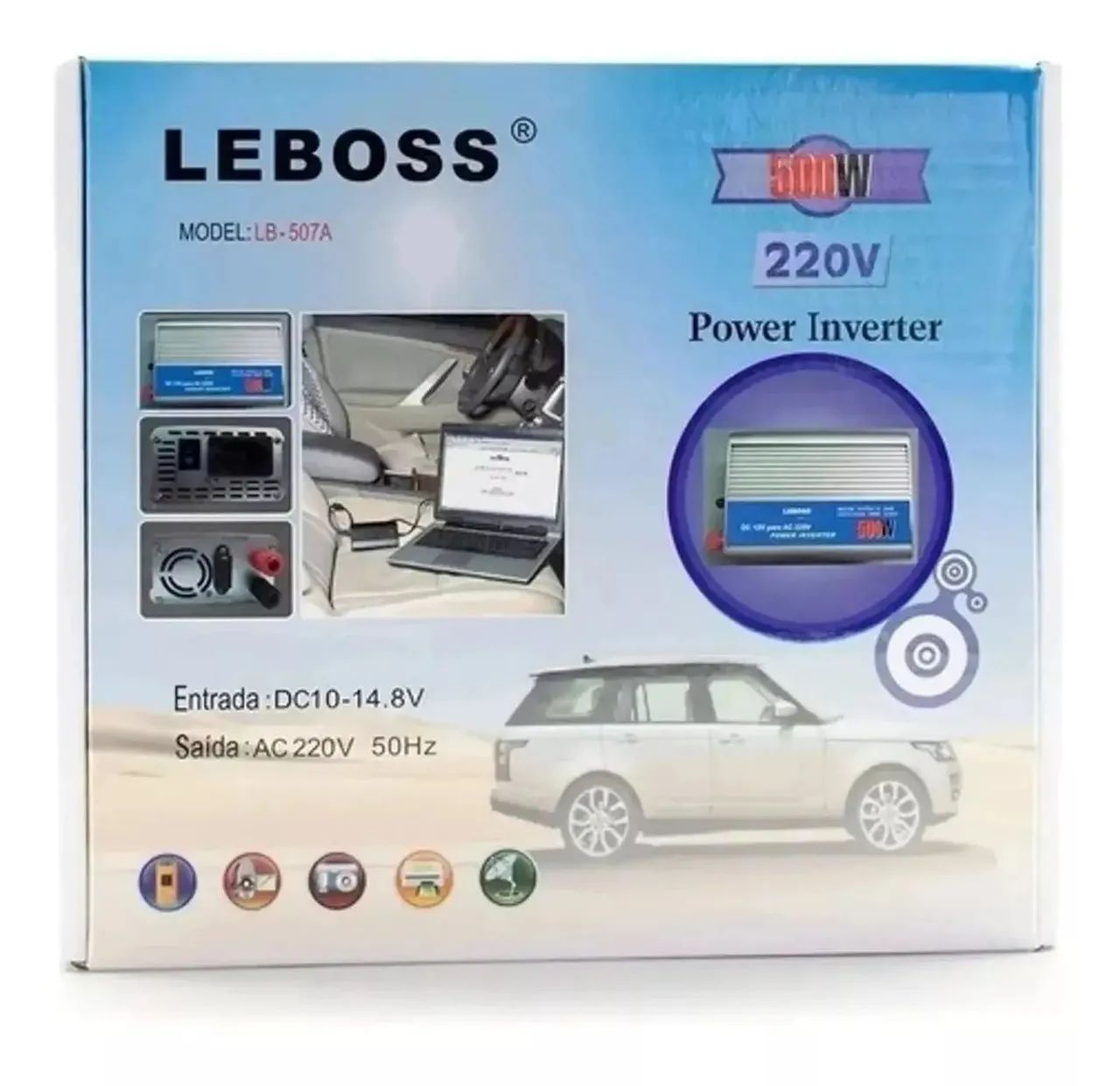 Inversor de Tensão 12V para 220V 500W.  Entrega Grátis! - Foto 4