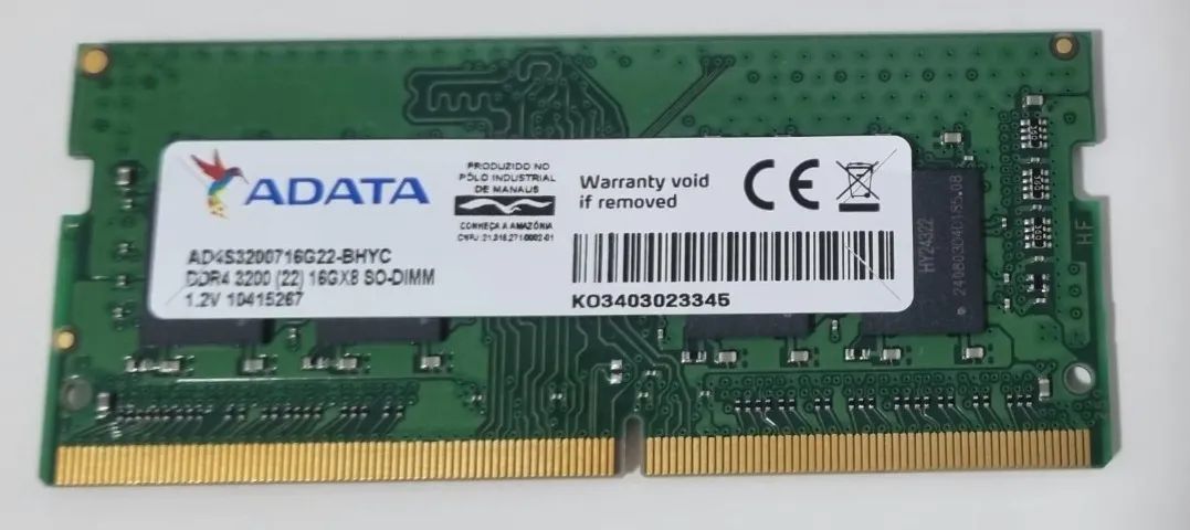 Ultimas UNIDADES! Memoria RAM 16GB ADATA DDR4 3200 SO-DIMM 1.2V - Foto 4