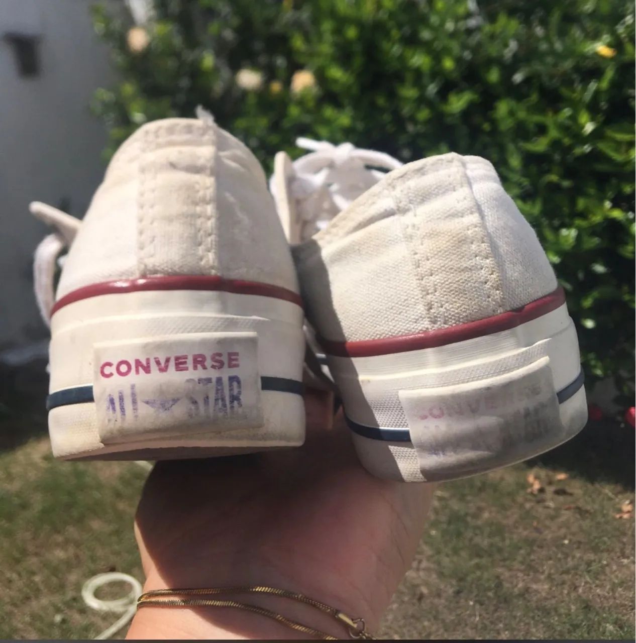 Tênis Converse All Star ORIGINAL Branco Plataforma 35  - Foto 5