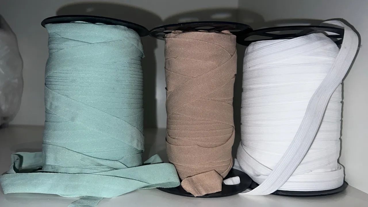 Lote de Elásticos  Viés - Diversas cores