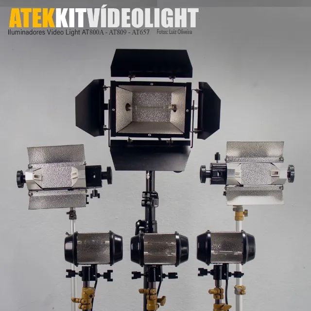 06 Refletores originais Atek para lâmpadas palito de bocal "R7s"(Halógena ou Led).