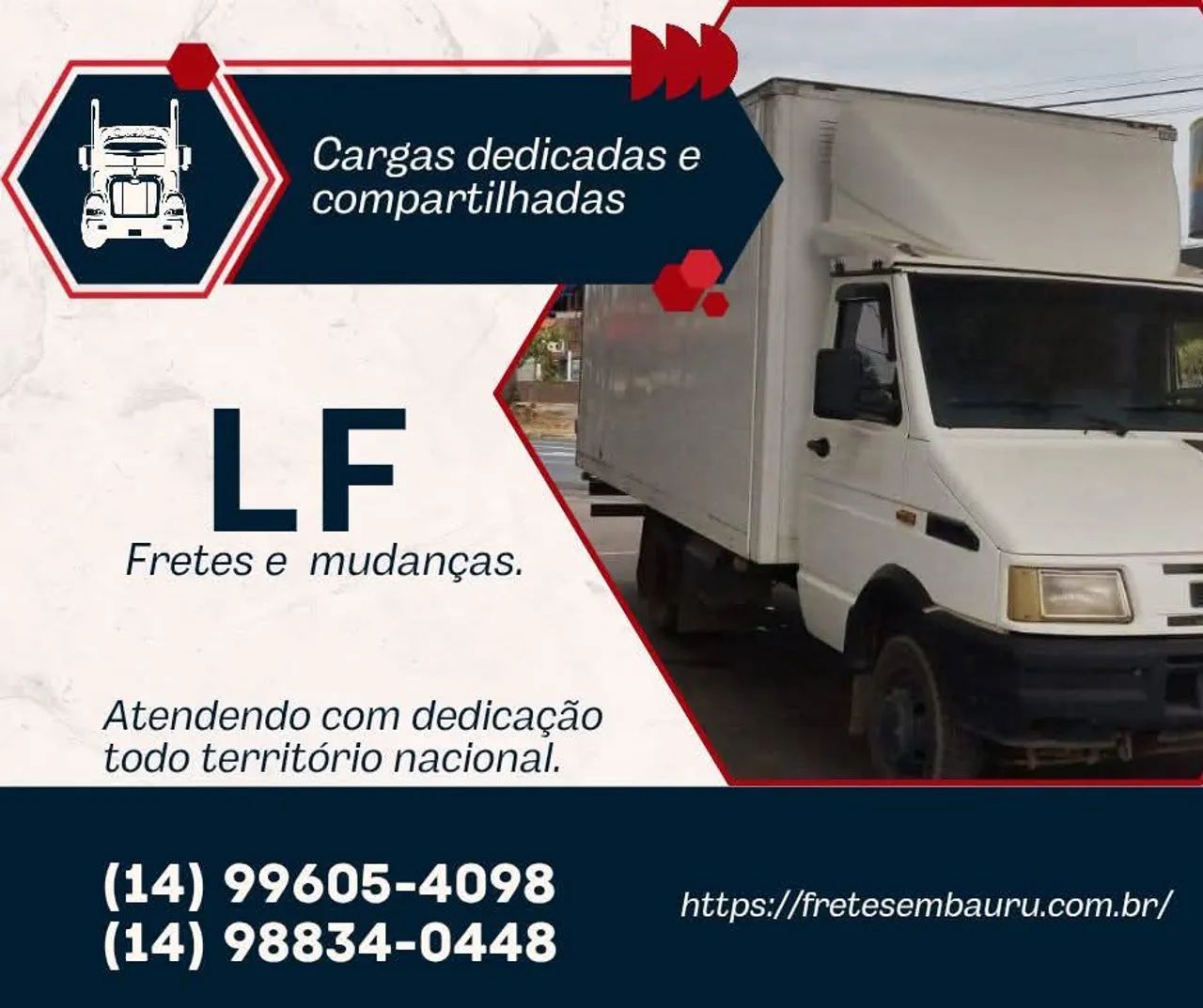 Fretes e mudanças| Rotas diárias para Botucatu e semanal Para São Paulo 