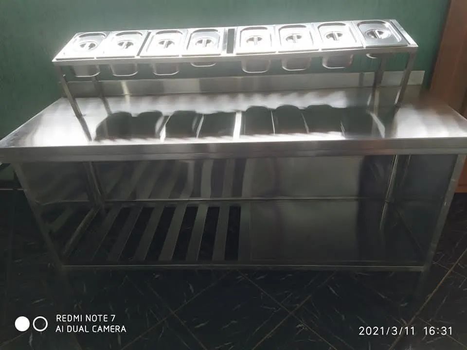 Bancada de a ço inox para trailers e carrinhos - Foto 2
