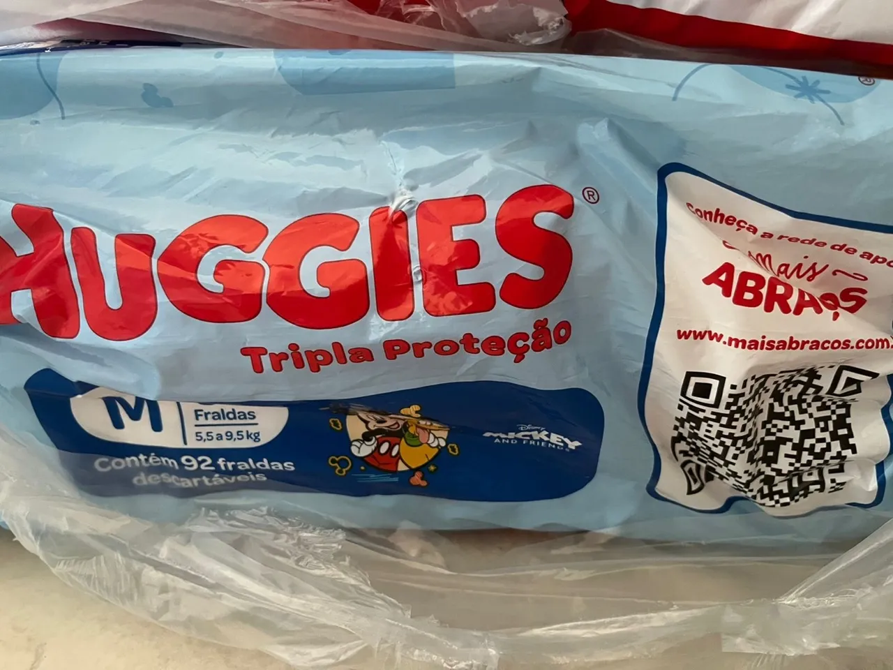 Pacote de Fraldas Huggies Tripla Proteção Tamanho M