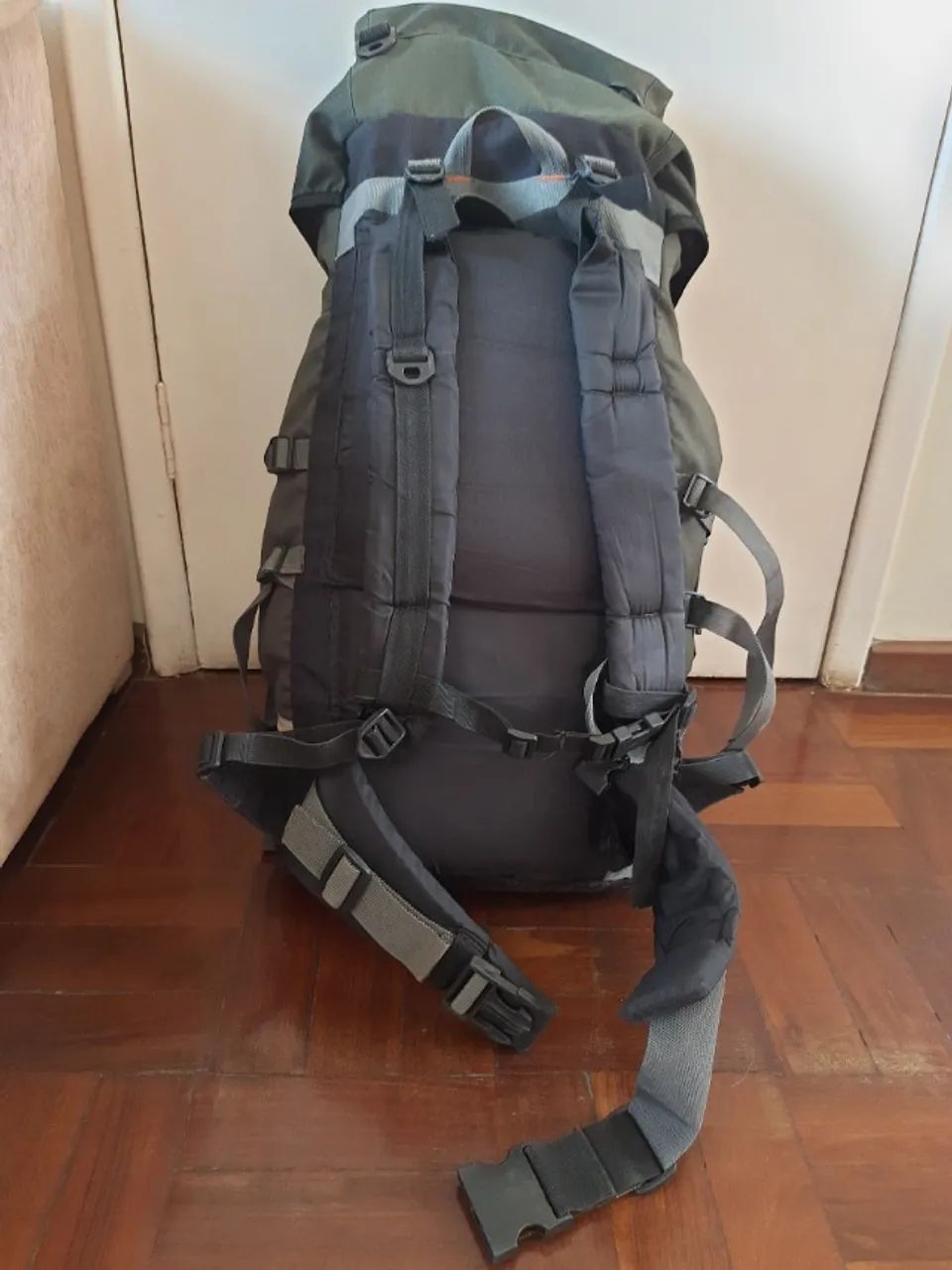 Mochila Cargueira para Trekking, 75 litros, marca Trilhas e Rumos - Foto 2