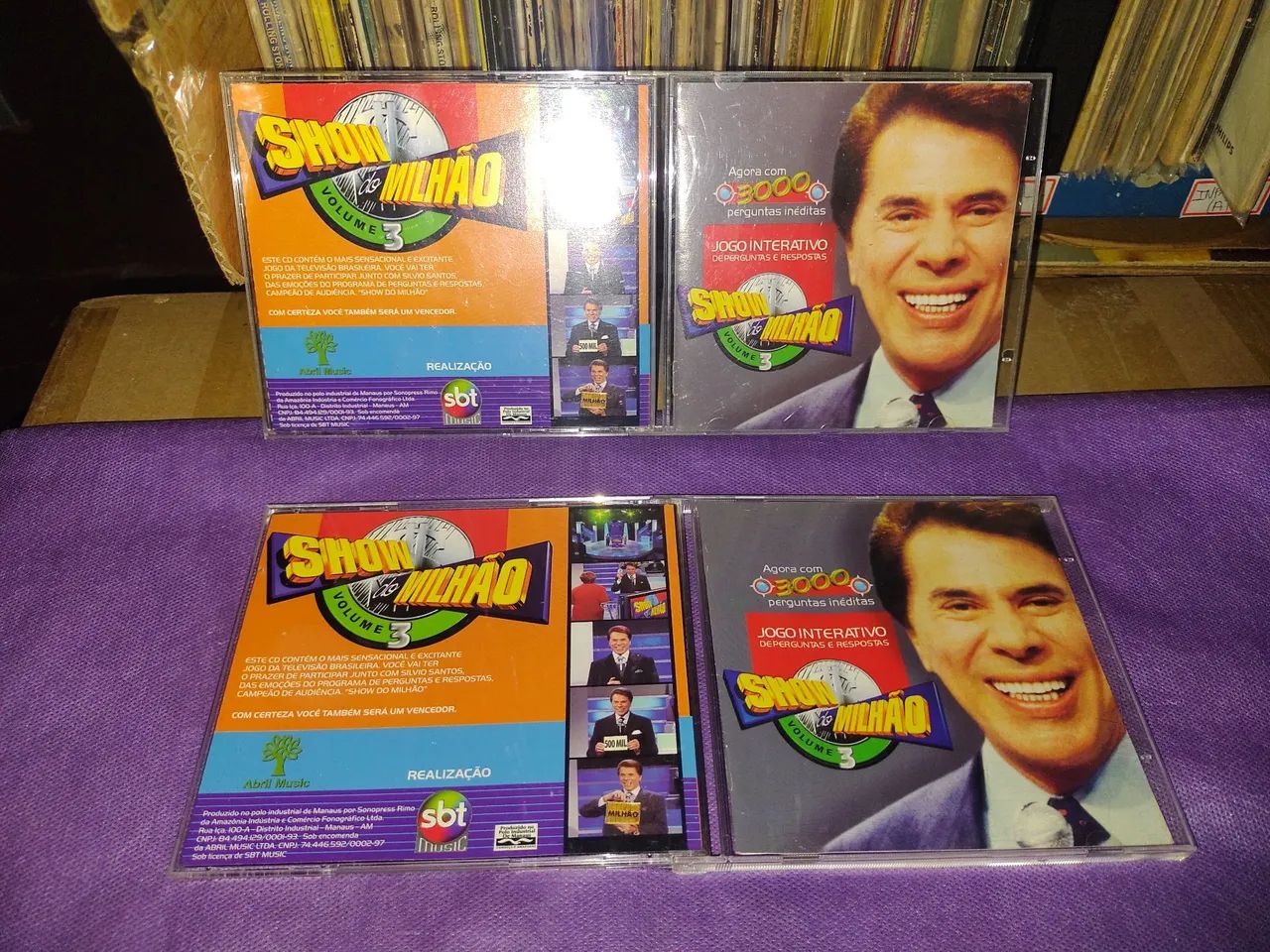Jogo Show do Milhão, do SBT, vários, originais, bom estado.