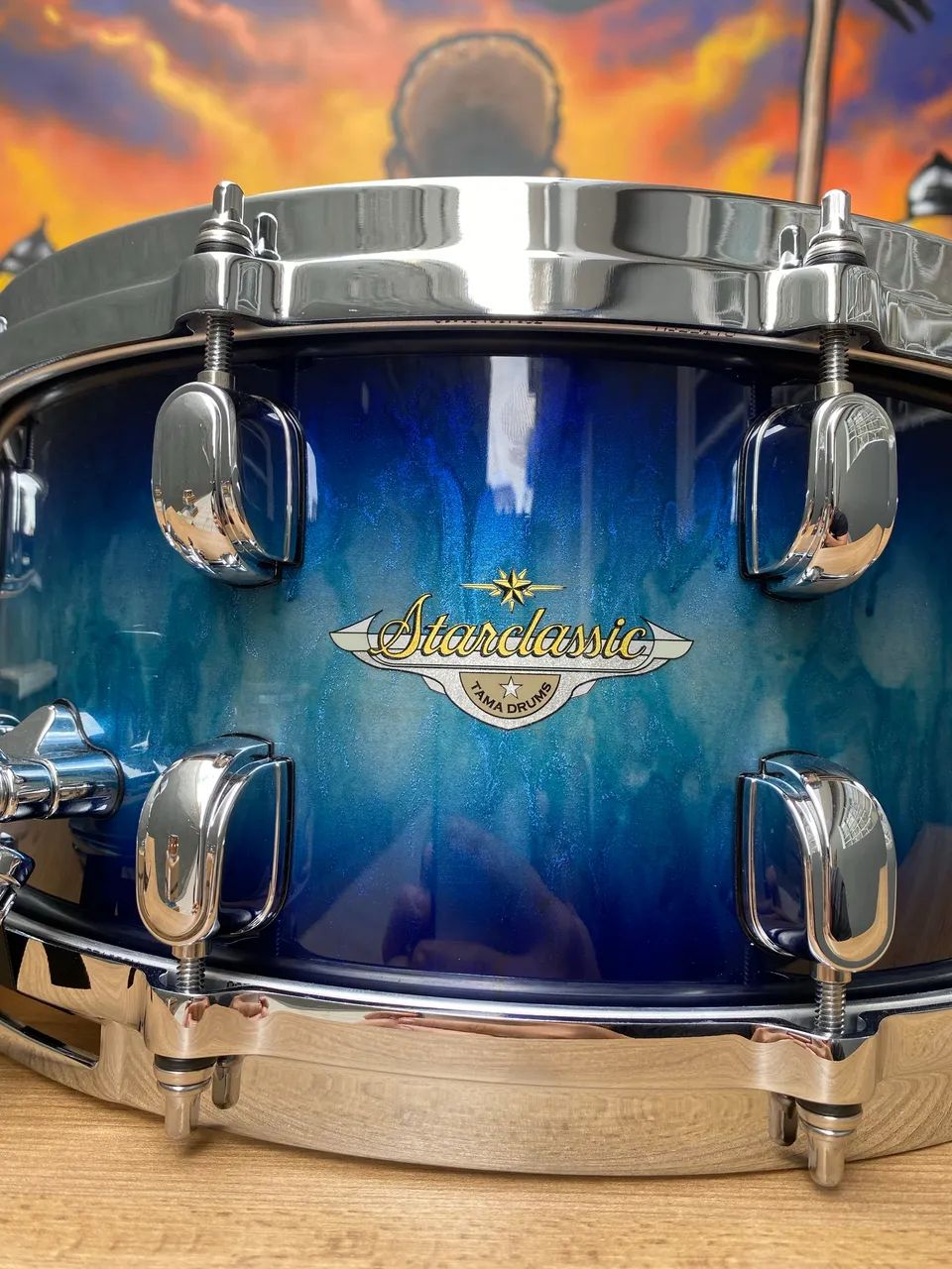 Caixa Tama Starclassic 14x6,5 Madeira Maple Aros Die Cast Cor