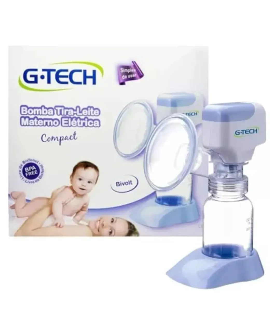 Bomba tira leite materno elétrica G-Tech Semi-Nova