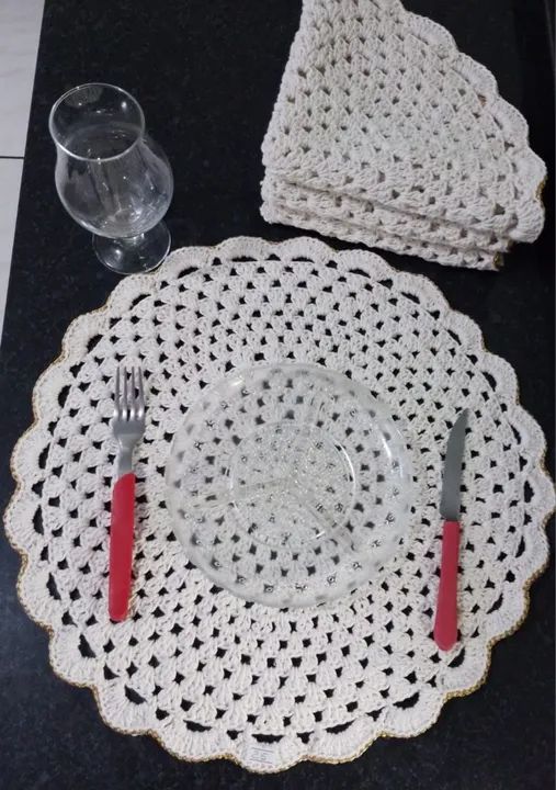 Americano Crochê / Sousplat 