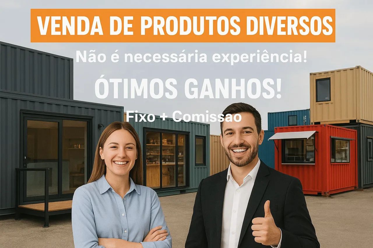 Vendedor (a) atendente sal. Comissão 