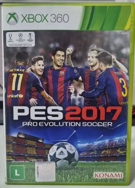 PES 2017 - Xbox 360 original em Dvd, dou garantia 