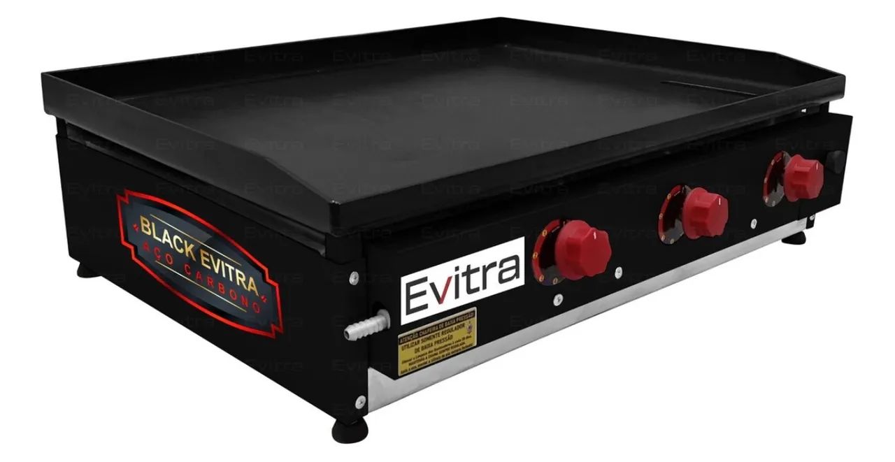 Chapa para Lanches 80cm - Aço Carbono - Evitra - Foto 2