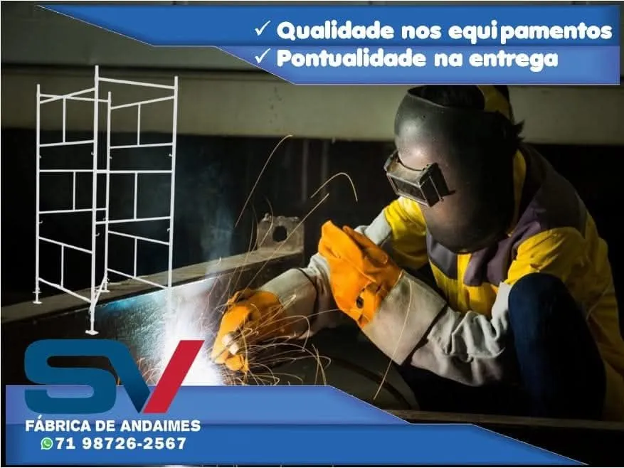 Fabricamos andaimes dentro da norma