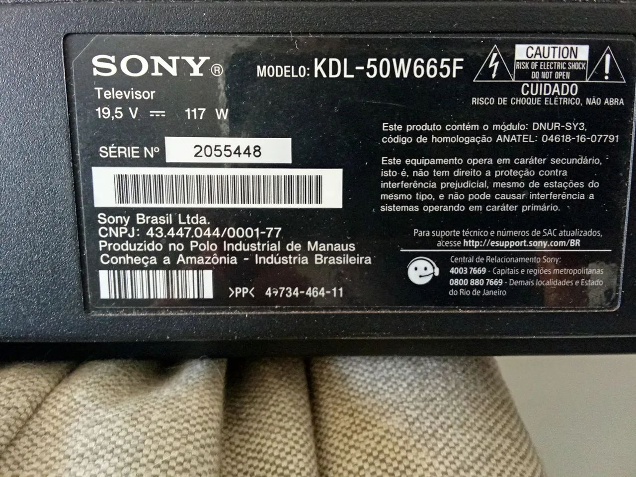 TV Sony 50 polegadas com defeito  - Foto 2