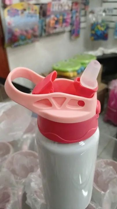 Garrafinha Térmica 350ml Infantil Personalizada Bico Silicone - Foto 4