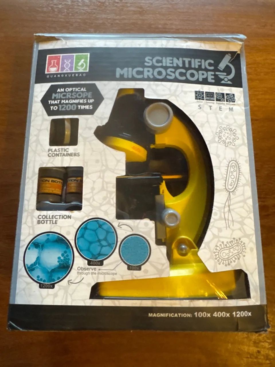 Microscópio Científico Infantil - Até 1200x