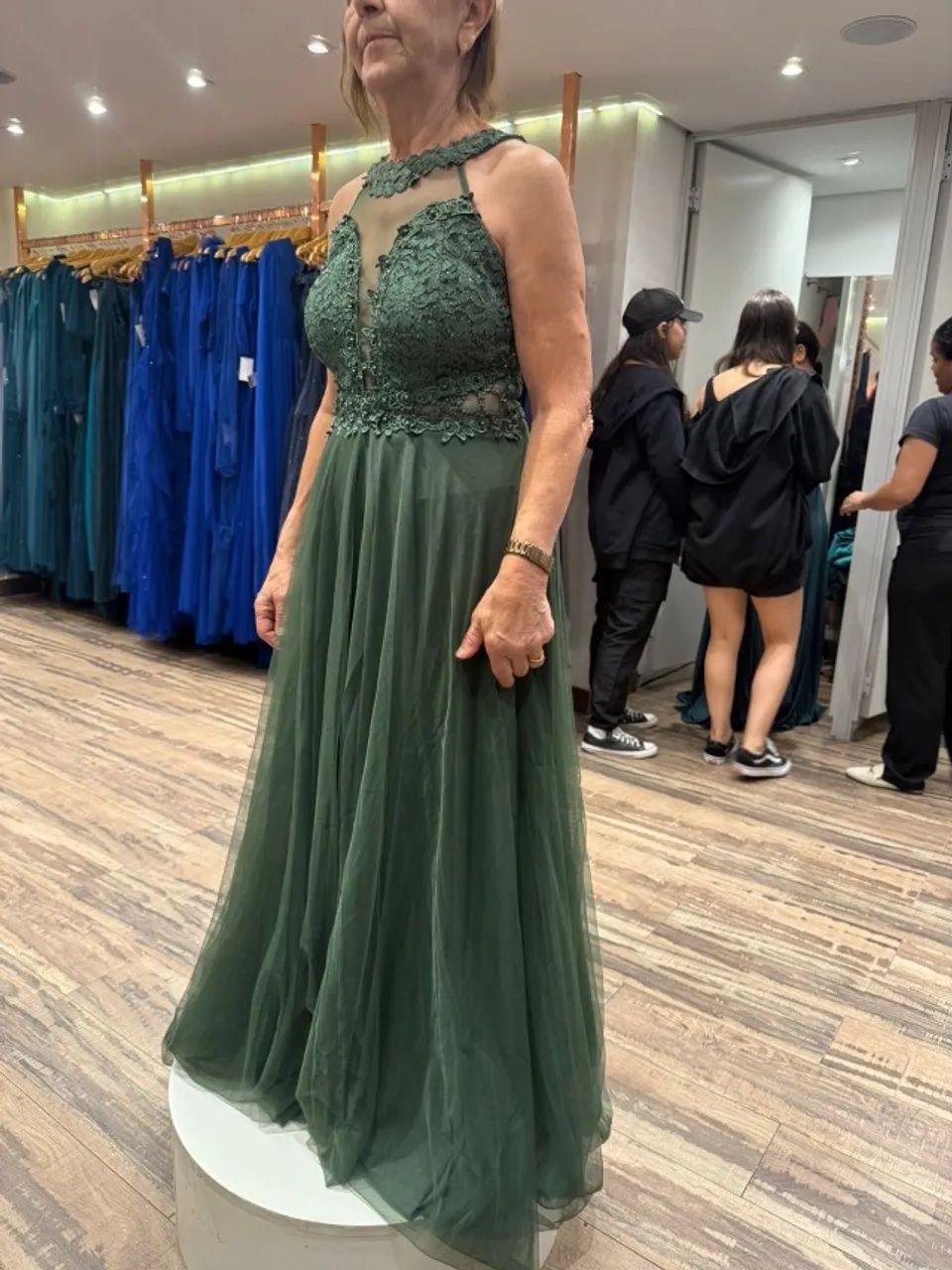 Vestido de festa VERDE OLIVA 