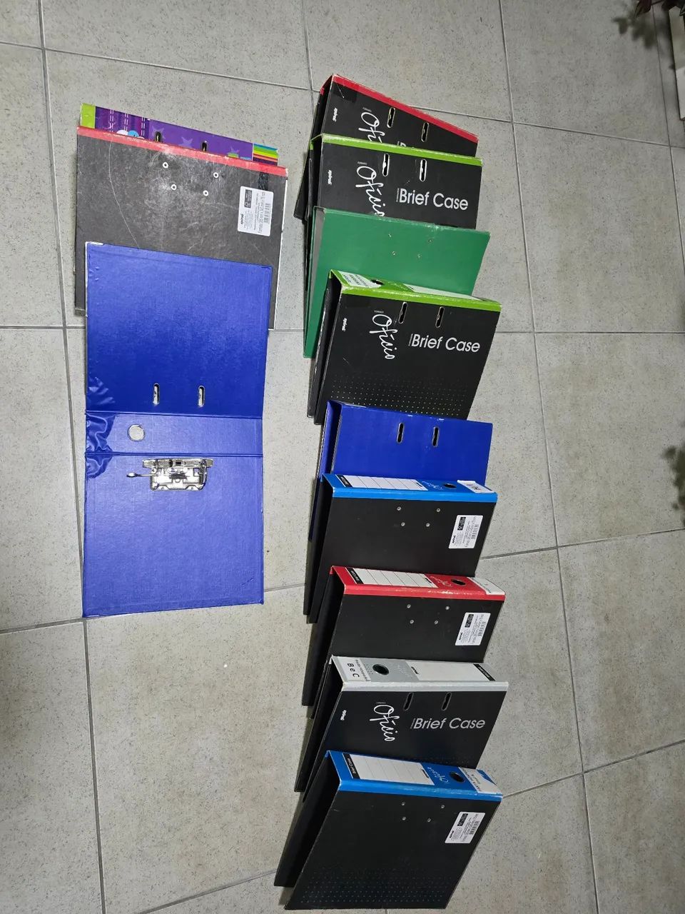 Pastas escritório 12 peças 