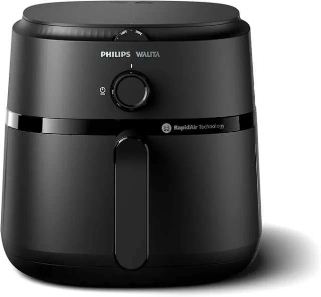 Fritadeira Airfryer Série 1000 XL, Philips Walita, 6,2 litros, Tecnologia RapidAir, Preta,
