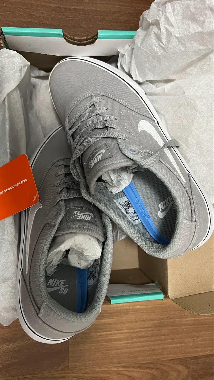 Sb Charge Tenis Nike Sb Cinza Tênis Nike SB Charge Suede Masculino