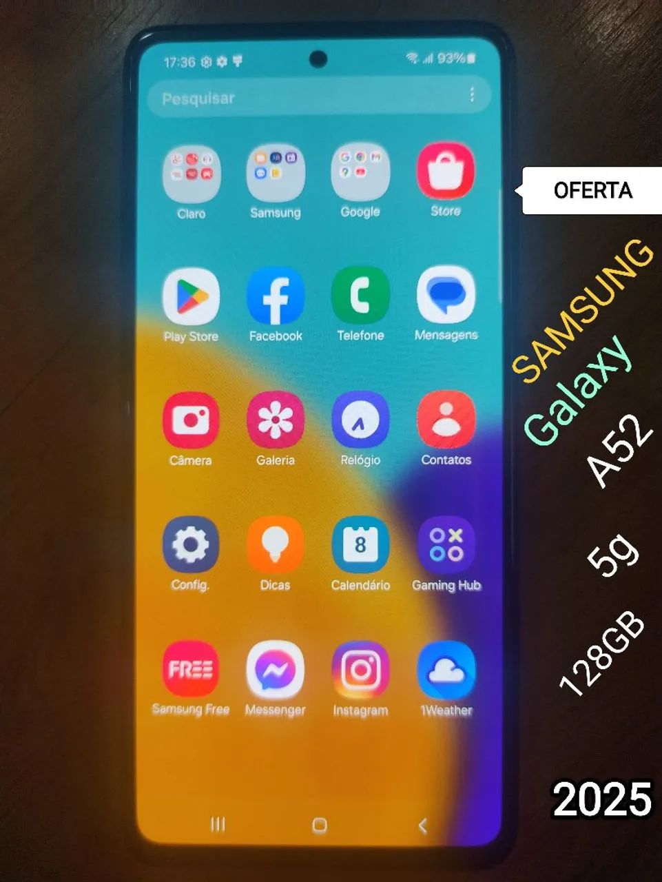 Samsung A52 SEMINOVO (na caixa)