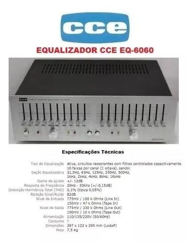 Equalizador cce estudio 6060 funcionando  - Foto 2