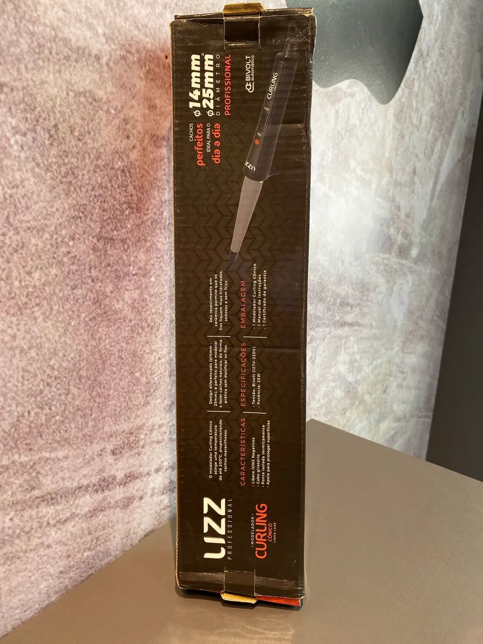 Modelador de cachos cônico da marca Lizz Professional. - Foto 2