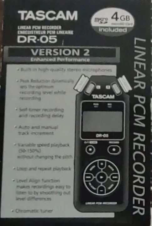 Gravador de Áudio Tascam DR-05 - Foto 2
