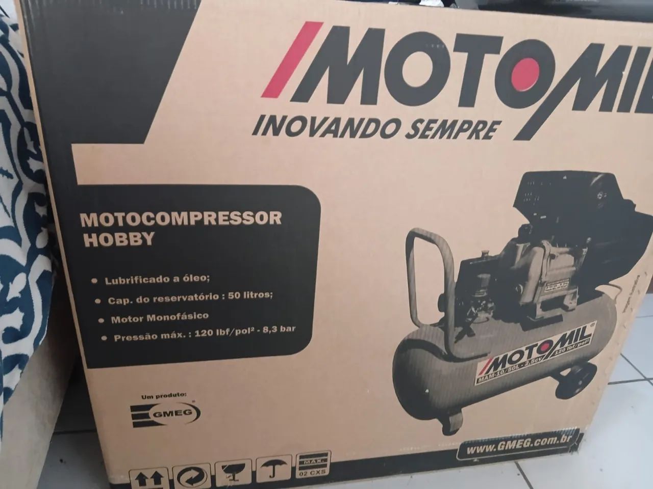 Compressor e kit pintura 