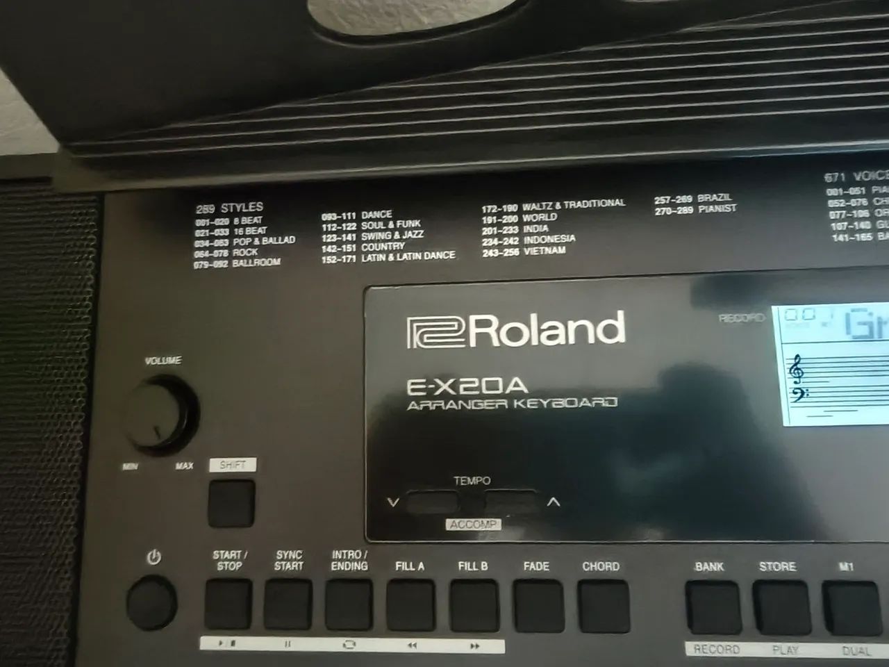 Teclado musical Roland a20 