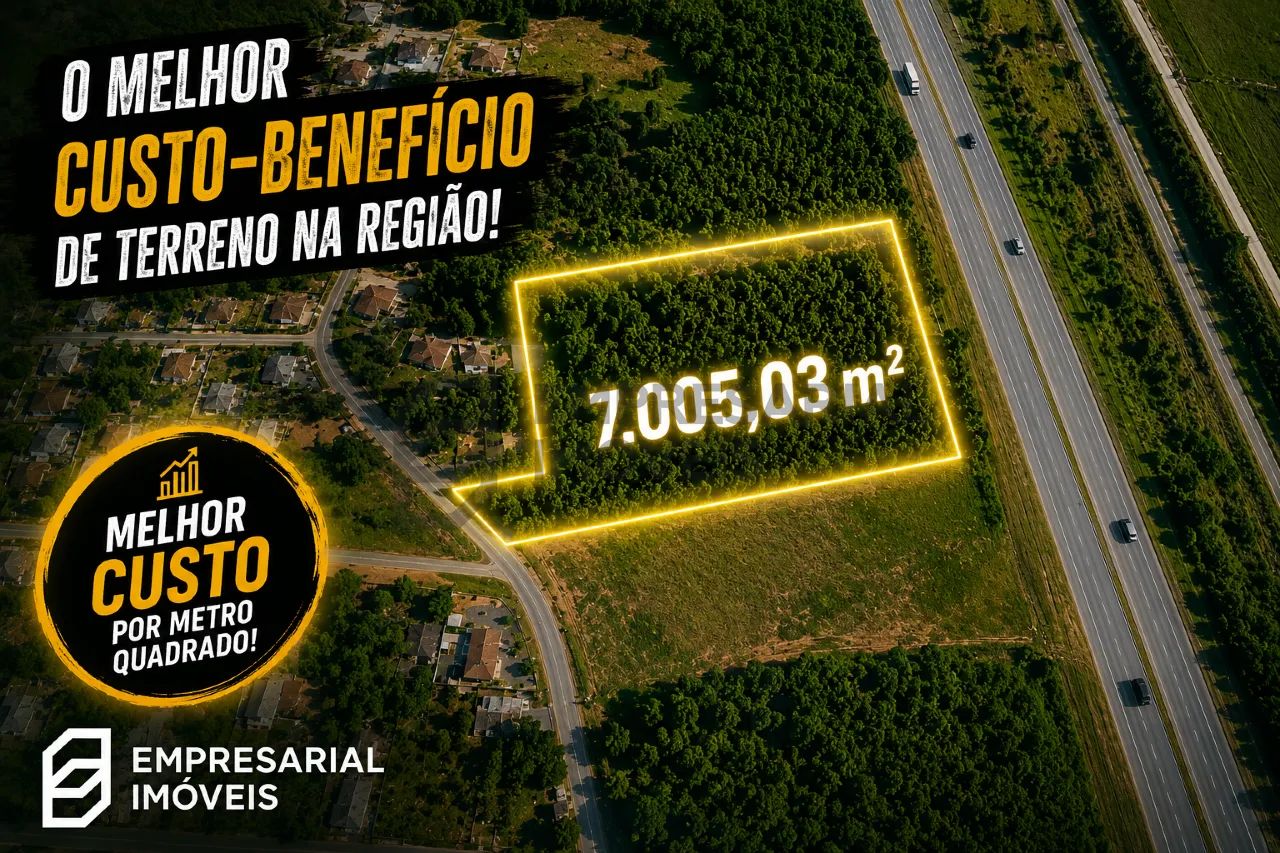 Terreno à venda às margens da BR-101, em Biguaçu/SC.