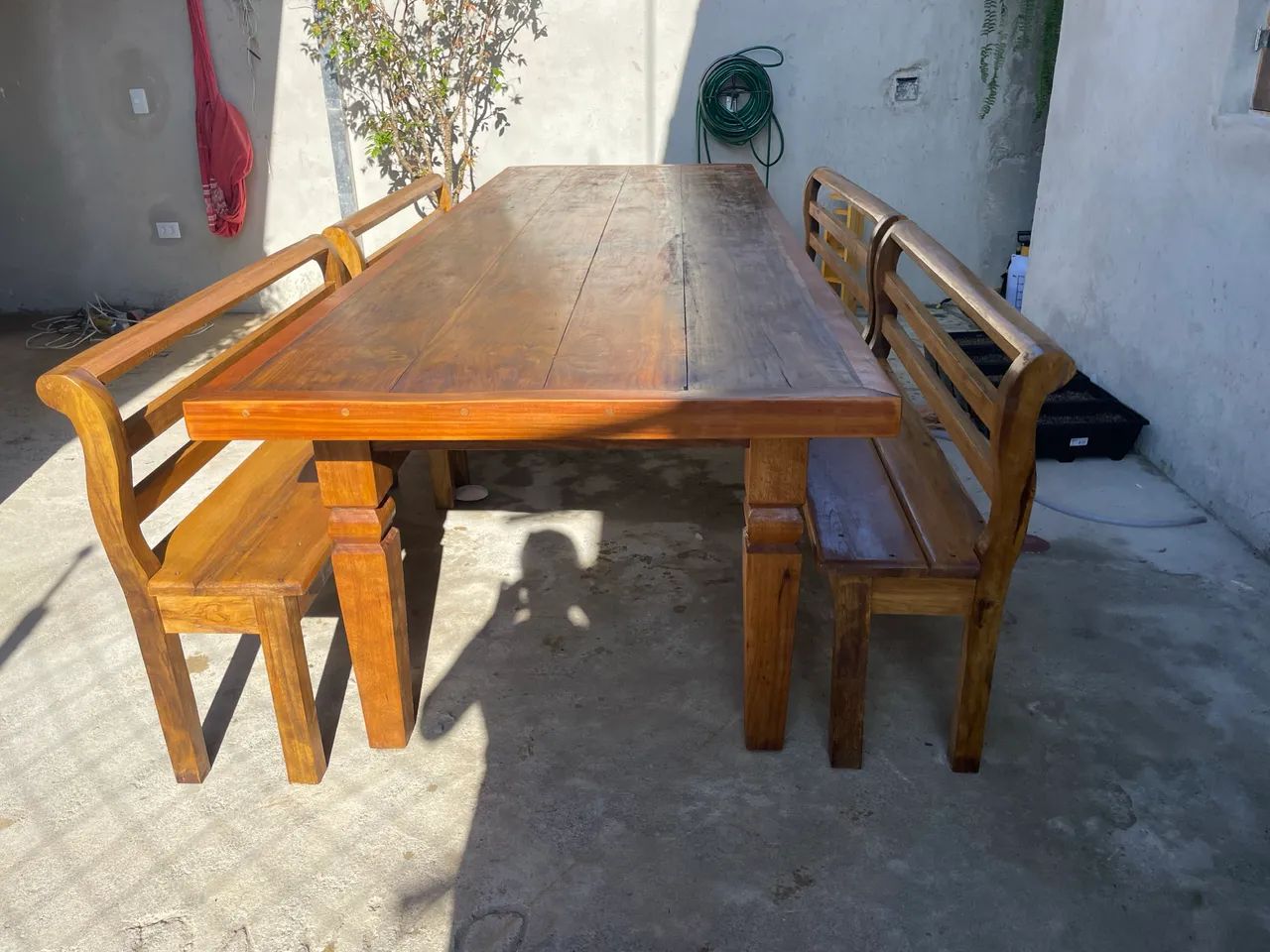 Mesa de madeira Freijó maciça  - Foto 5