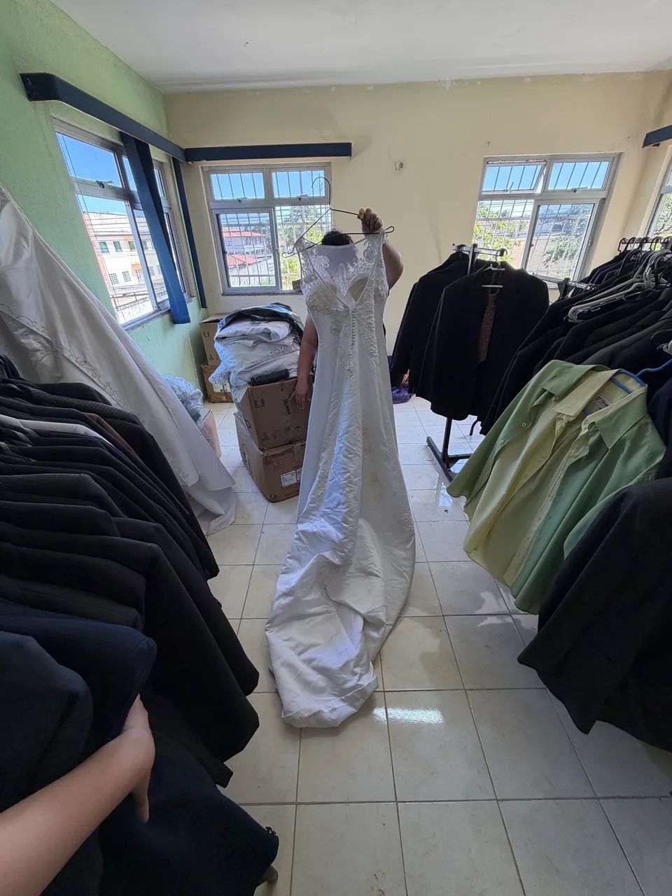 Vestido de noiva em bom estado  - Foto 4