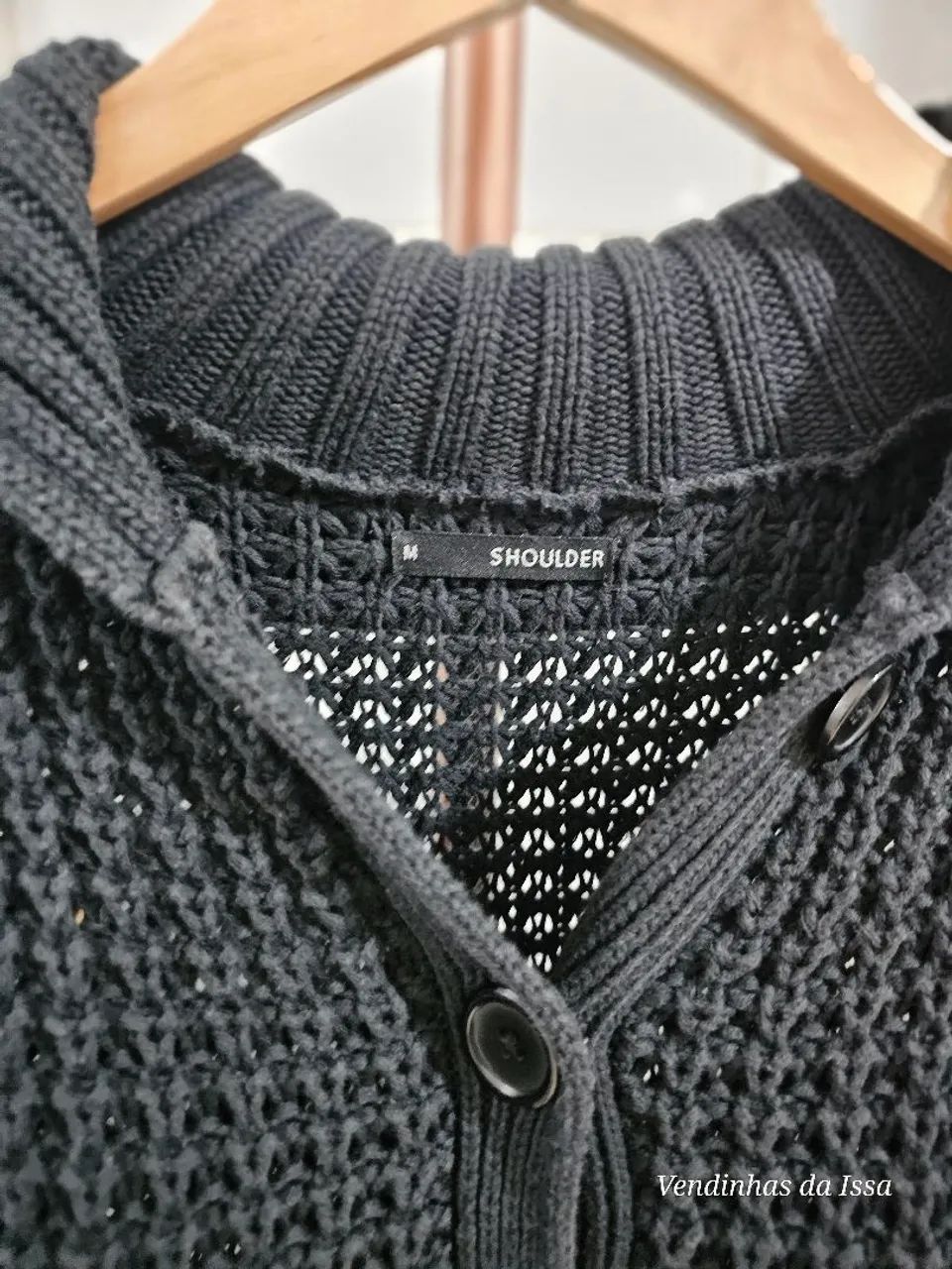 Cardigan Feminino de Tricô Shoulder - Foto 2