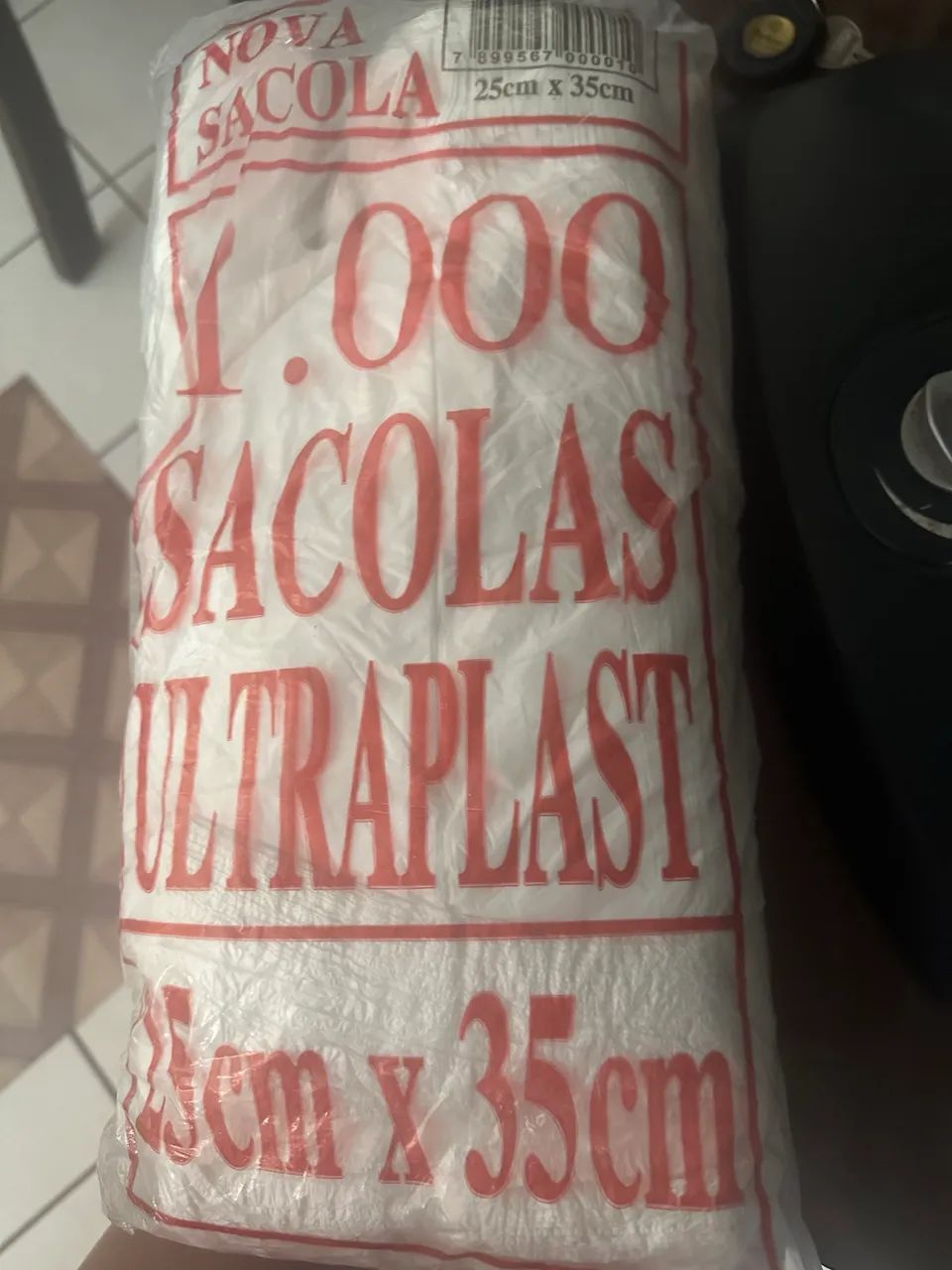 Sacola de plástico 25x35, pacote com 1000 unidades 