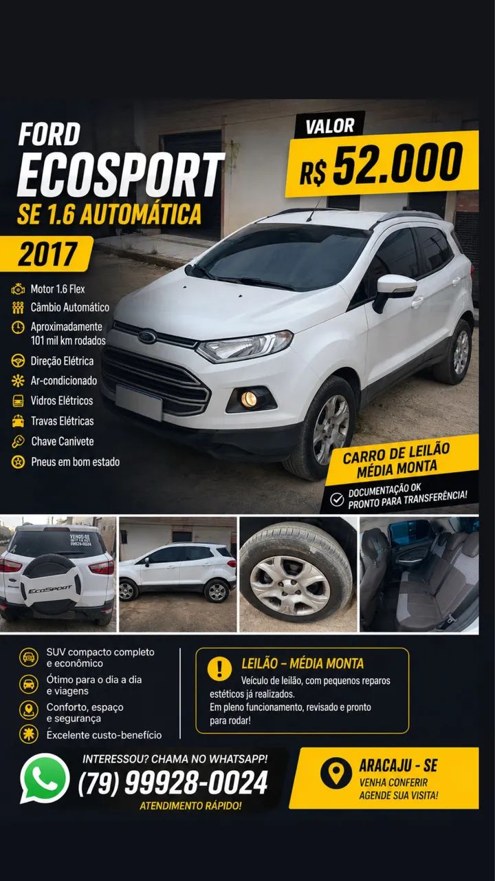Ford Ecosport EcoSport SE 1.6 16V Flex 5p Aut. 2017