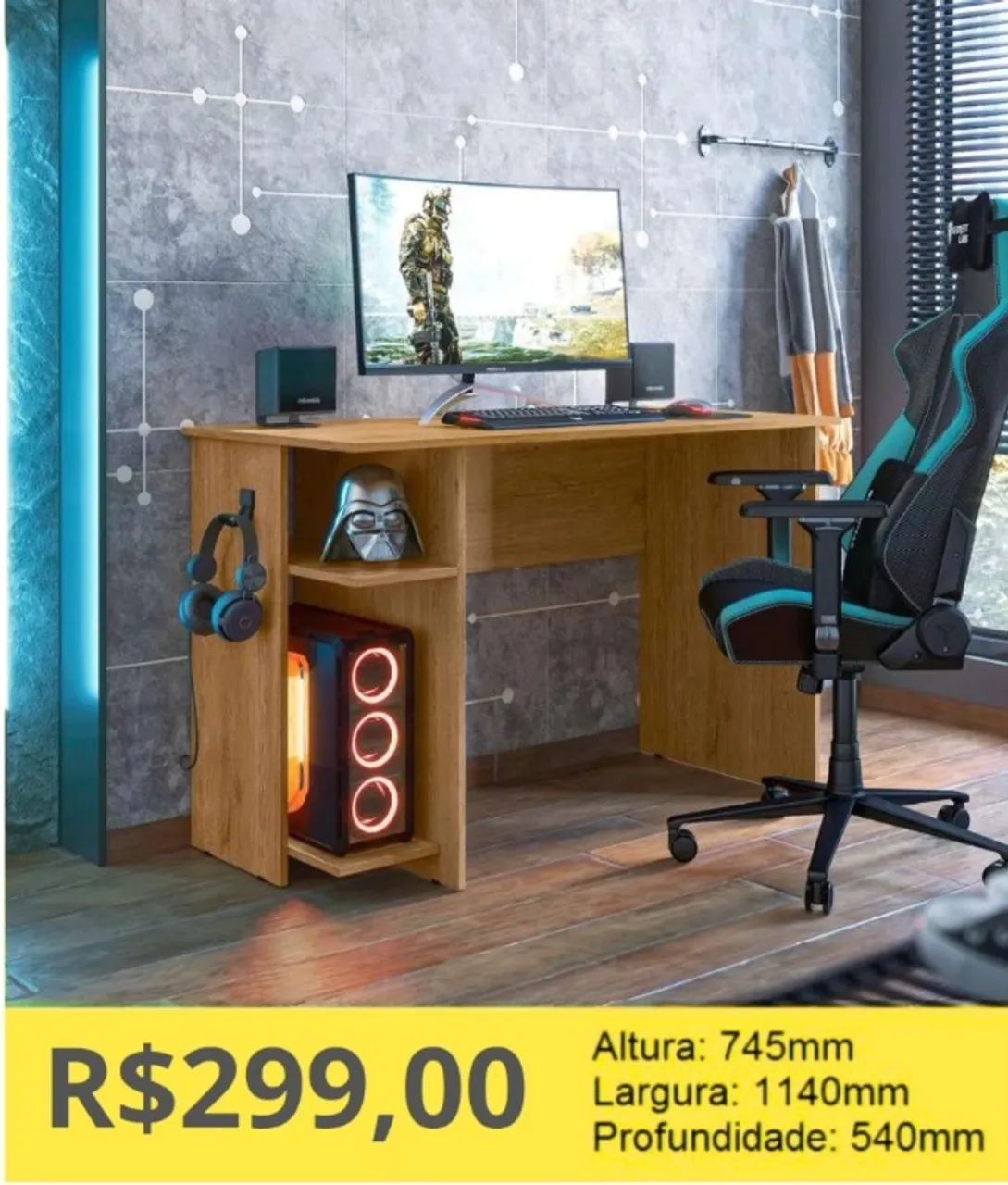 ESCRIVANINHA GAMER A PRONTA-ENTREGA  - Foto 3