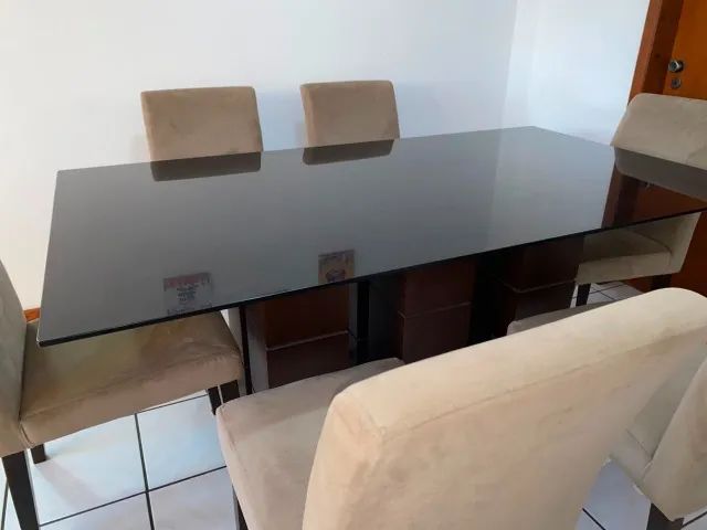 MESA DE JANTAR EM ÓTIMO ESTADO - 6 LUGARES  - Foto 3