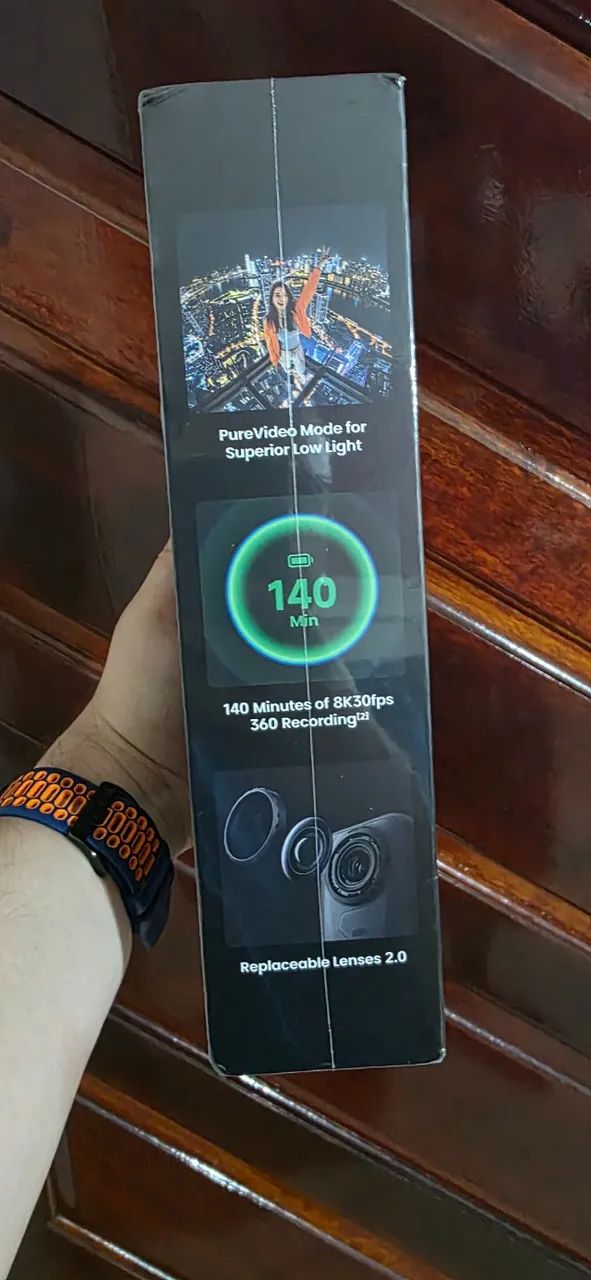 Insta360 X6 Essentials Bundle com Bastão e Bateria Extra Lacrada - Foto 5