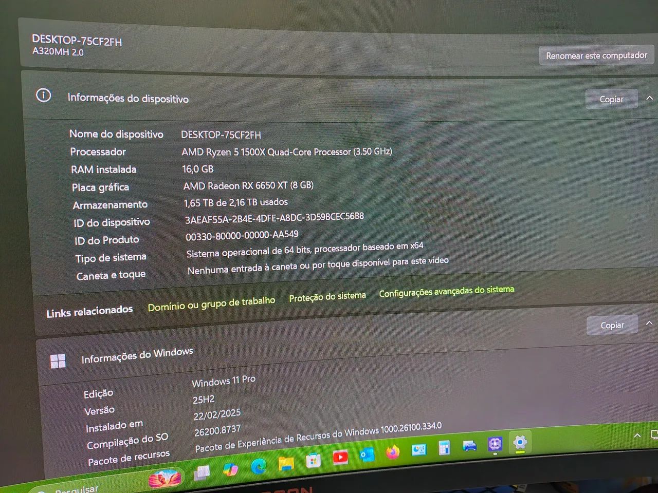 Placa de vídeo Radeon Rx 6650 xt - Foto 5