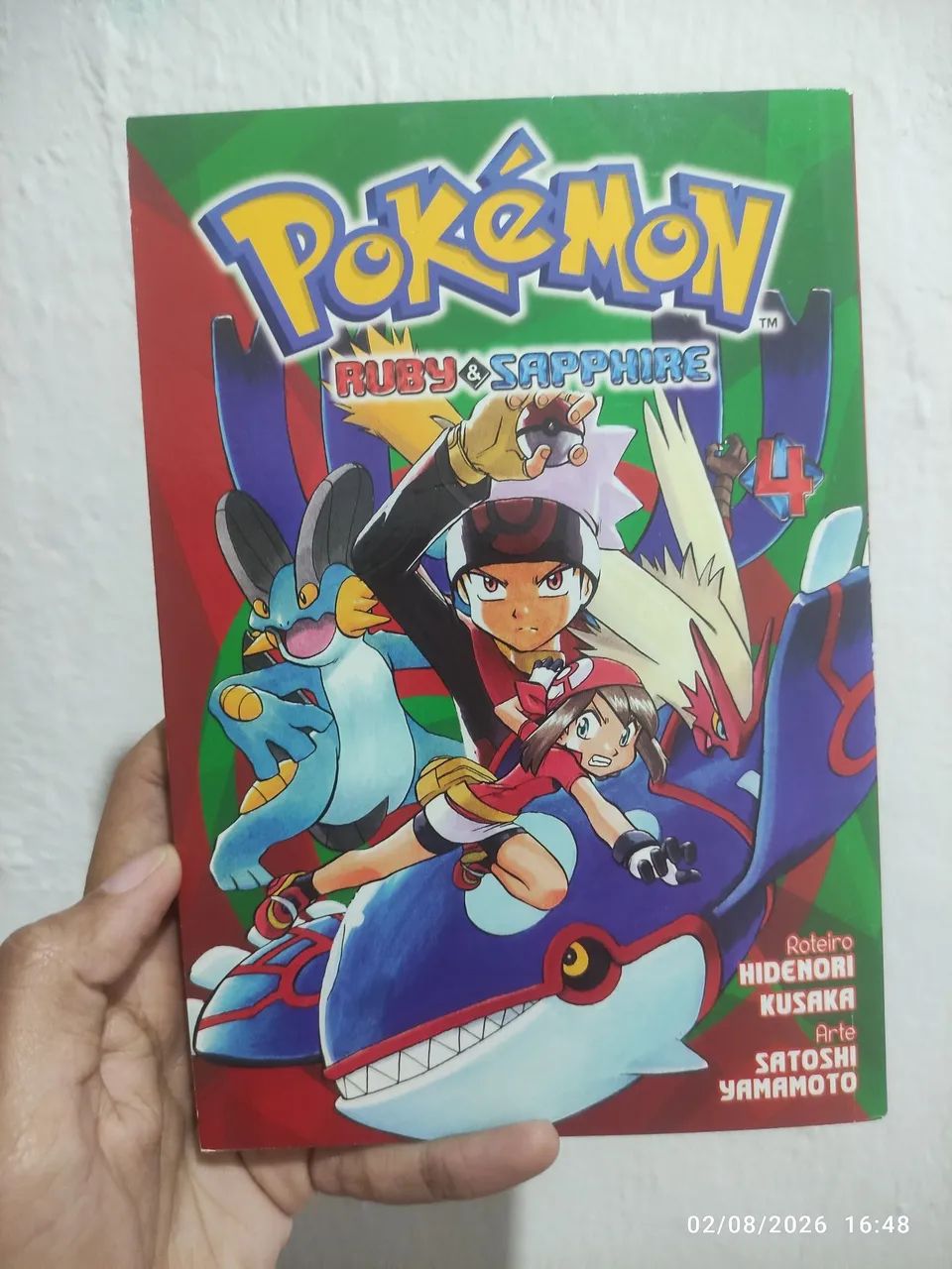 Pokémon Ruby e Sapphire volume 4 mangá Panini 