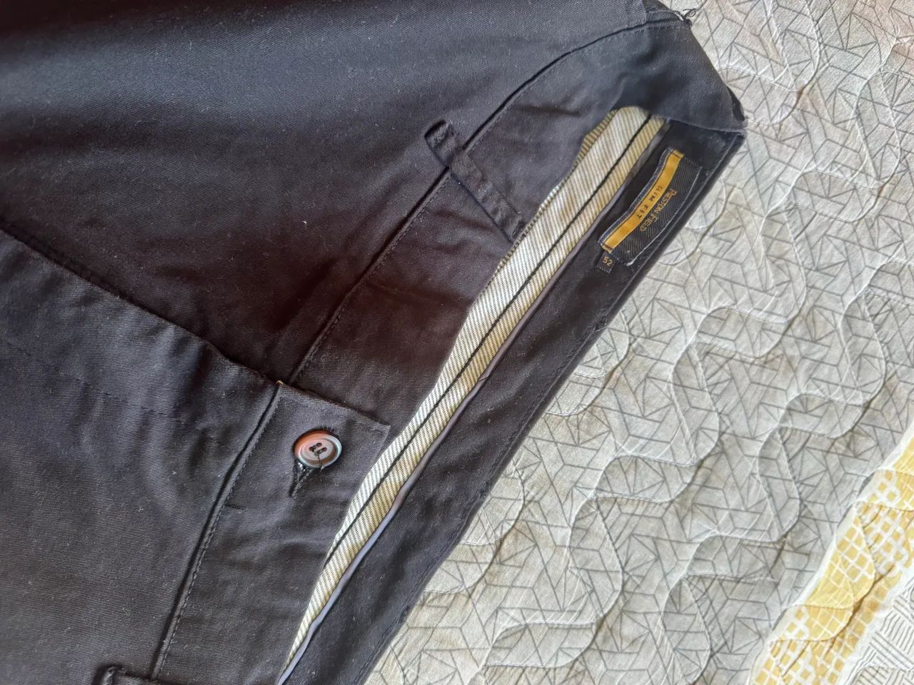 Calça Sarja Preta 46