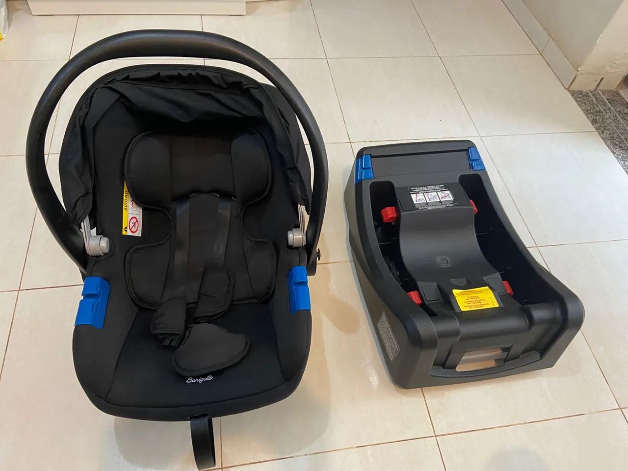 Bebê conforto Burigoto TouringX com base